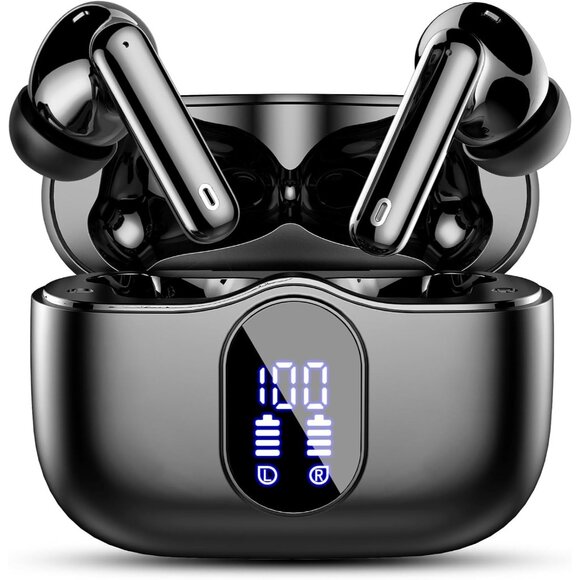 Wireless Bluetooth Headphones with Noise Cancelling Mic - Picture 1 of 9